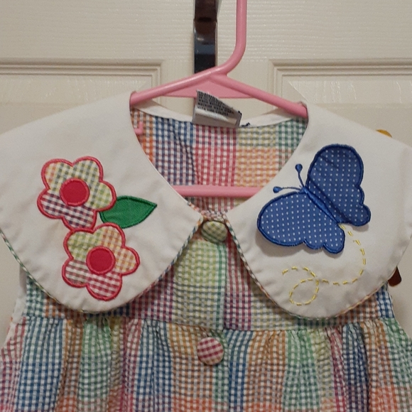 GIFTED - Multicolored Seersucker Button Up Dress - Picture 2 of 4